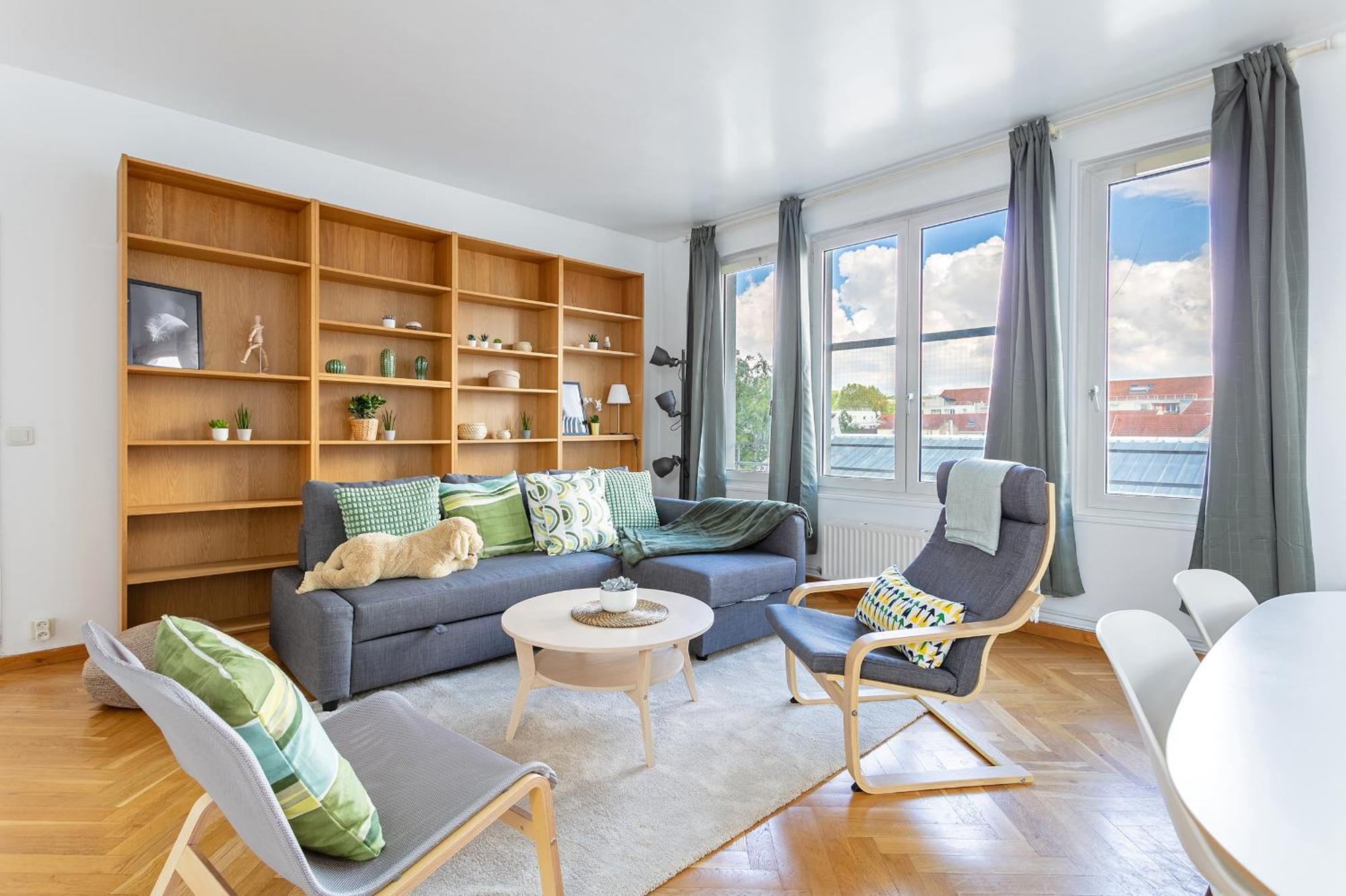 Apartamento Parisian Penthouse With Large Terrasse Pierrefitte-sur-Seine Exterior foto